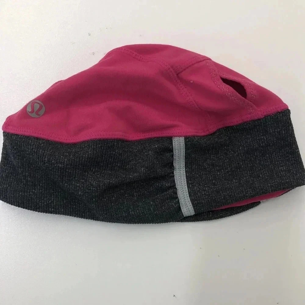 Lululemon athletica pink/gray beanie
